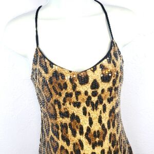 SEQUINED ANIMAL PRINT Dress